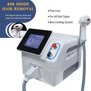 Portable 808nm Diode laser épilation beauté machine rajeunissement de la peau instrument dépilatoire système de refroidissement Triple longueur d'onde