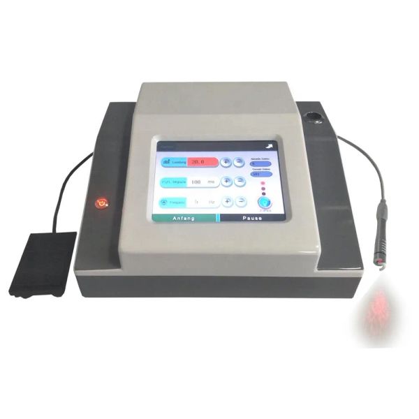 Machine portable d'élimination vasculaire au laser à diode 980nm, vaisseaux sanguins rouges, élimination des veines d'araignée, machine d'élimination des rougeurs du visage au laser 980 nm