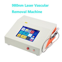 Draagbare 980nm Spider Vein Removal Laser Machine Diode Laser Bloedvaten Verwijdering Vasculaire Therapie Machine Gratis Verzending door DHL