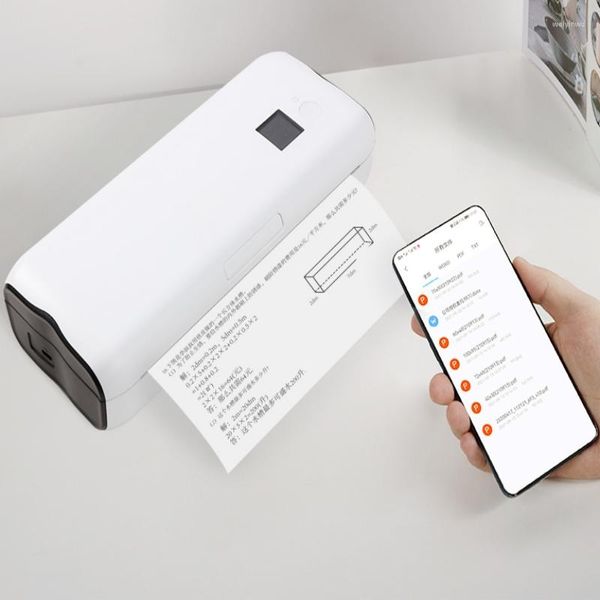 Imprimante A4 portable Mini connexion mobile sans fil Lettre de poche Transfert thermique sans encre Ventes d'usine