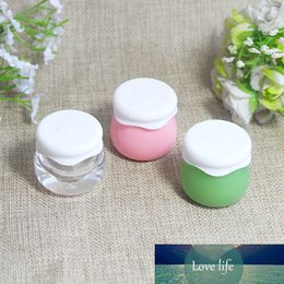 Draagbare acryl cosmetische lege potten 10g crèmecontainers cosmetische fles potten helder / roze / groene make-up lip balsem doos