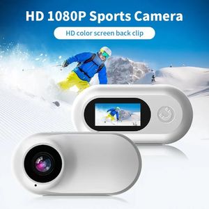 Caméra d'action portable avec carte TF de 32 Go - Parfaite pour les voyages, le sport et le vlogging - Ne pèse que 22 g - Comprend des accessoires pour appareil photo portable et un câble de données