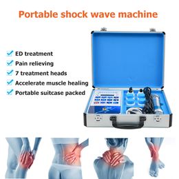 Compresseur d'air portable Machines à ondes de choc Équipement de thérapie par ondes de choc Physiothérapie Machine de retrait de cellulite de soulagement de douleur de dos de genou