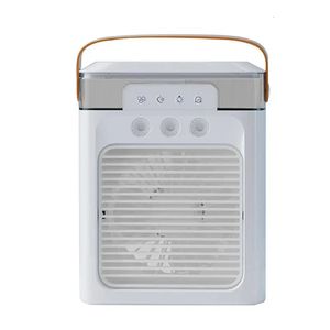 Ventilateur de climatiseur portable 3 vitesses USB Rechargeable Desktop brume avec la minuterie et les modes de pulvérisation Mist de l'eau 3in1 ventilateurs 240422