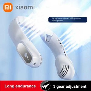 Refroidisseurs d'air portables ventilateur de cou portable Mijia USB Charge sans balais de brosse mini ventilateur électrique cou silencieux et refroidissement portable y240422