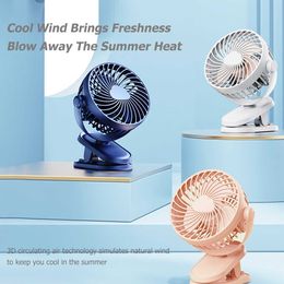 Draagbare luchtkoelers USB Mini Handheld Clip Fan Handige en ultrastille elektrische ventilator Hoge kwaliteit draagbare student Leuke kleine koeling VentiladorL2030905