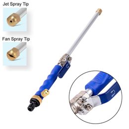 Draagbare Aluminium Hogedruk Power Wasmachine Gun Car Spray Cleaner Tuin Watering Nozzle Jet Slang Wand Schoonmaken Tool # 252137 201203