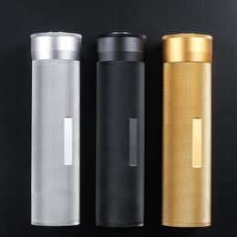 Tube de cigare en aluminium Portable MINI étui à cigares de voyage avec humidificateur hygromètre support d'humidificateur Gadget accessoires de cigare