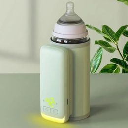 Dispensateur de lait nocturne portable et rapide RECHARAGE CONTRÔLE Intelligent Chauffage de bouteille de lait et manche d'isolation 240409