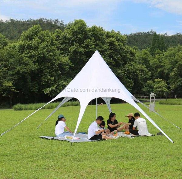 Toldo anti-UV portátil Refugio para el sol Toldo gigante a prueba de lluvia Refugios al aire libre Velas de sombra para el sol Lona parasol de playa Impermeable Jardín Car Carpas para acampar 6m.10m