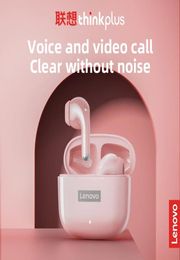 Écouteurs audio et vidéos portables d'origine Lenovo LP40 pro Mise à niveau TWS Écouteurs sans fil Bluetooth50 Double bruit stéréo Re7617441