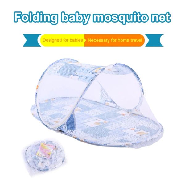 Portable bébé berceau anti-bug Net Net pliable Enfants d'été Mosquito Net Net à haute densité Grides pour nouveau-né pour le nouveau-né