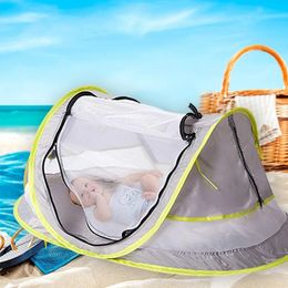 Draagbare babywieg netten vouwen muggen netto baby cradle bed mesh matras kussen geboren slaapkussen cover play tent set 240522