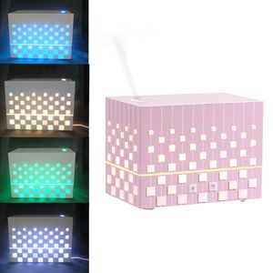 Draagbare baby luchtbevochtiger 220 ml auto aroma diffuser rubik's kubus atherapyaroma diffuser kleurrijke led huis luchtbevochtiger luchtzuiveraar