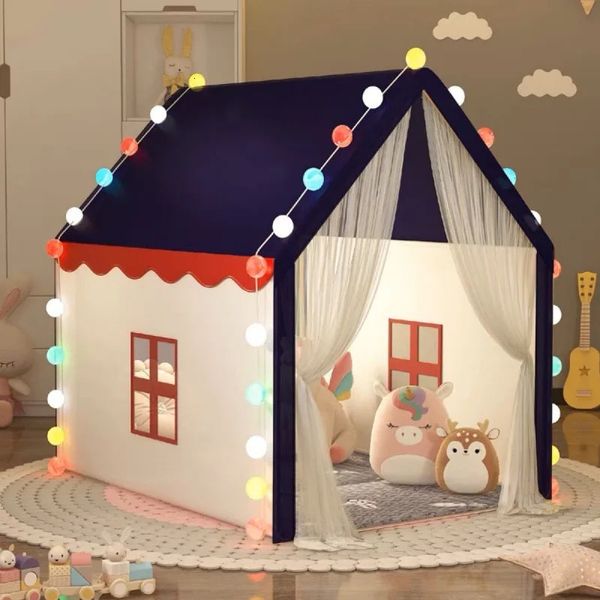 Bébé portable jouer house enfants tente tipee enfant enfants rose rose bleu intérieur extérieur jouet princesse 240528