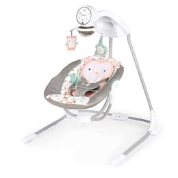 Draagbare baby swing elektrische schommelstoel met afstandsbediening, 5 swingsnelheden, muziek, bluetooth - indoor baby rocken stoel voor jongens en meisjes