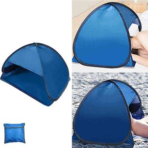 Draagbare strand Sunshade Tent UV-Bescherming Sunshelter Automatisch geopend Summer Outdoor Camping Sunshade Tent met opbergtas NIEUW H220419