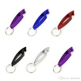 Ouvre-bouteille de bière portable porte-clés ouvre-bouteille de bière en aluminium peut 5 couleurs faveur de fête de mariage cadeaux LX2742