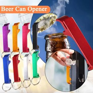 Draagbare bierflesopener Keychain Pocket aluminium bier kan opener bierbar gereedschap gadgets zomers drank accessoires J0217