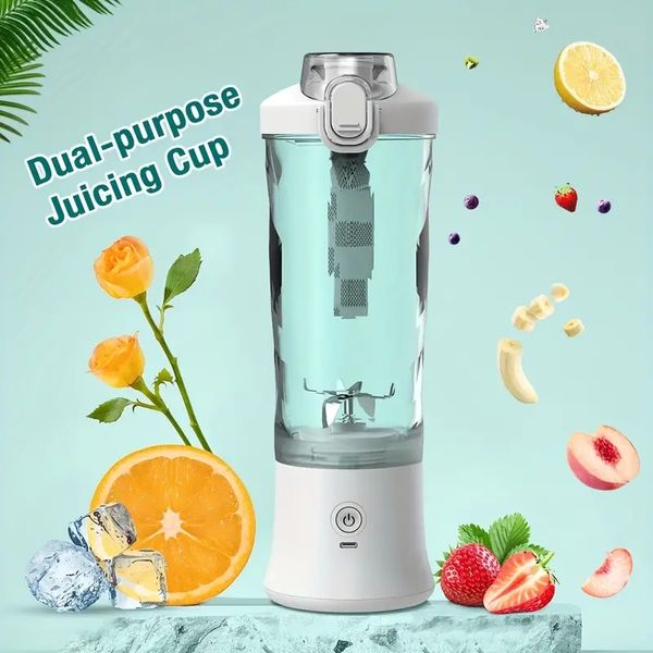 Portable Blender Bouteille Électrique Orange Juicer Sans Fil 600 ml Frais Extracteurs De Jus Mélangeur Smoothie Citrus Squeezer Bullet Blend