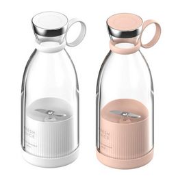 Draagbare blender persoonlijke maat blender voor sap shakes smoothies draadloos opladen met vier messen mini blender reisfles c1108