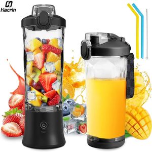 Mélangeur portable Smoothies Mini mélangeur de jus frais portable Mélangeur portable rechargeable pour smoothies Mélangeur de presse-agrumes électrique 240124