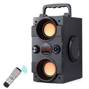 Portable Bluetooth -luidspreker 30W Big Power Boombox Bass Wireless Speakers Subwoofer Ondersteuning afstandsbediening FM MIC AUX USB