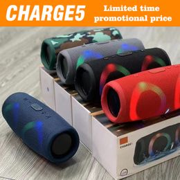 Haut-parleur Bluetooth portable CHARGE5 Haut-parleur Bluetooth sans fil IPX5 étanche extérieur caisson de basses robuste double haut-parleur RVB sept lumières de couleur