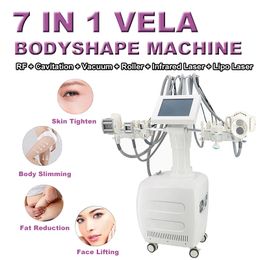 Vela roller machine gewichtsverlies cavitatie vetreductie draagbare lipo laser 40k rf vacuüm oogheffen huid strakke apparatuur 7 handgrepen