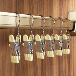 Hanger de arranque portátil para ganchos de lavandería con clips colgantes colgantes multifuncionales solteros 240523