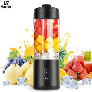 Draagbare Fles Blender Elektrische Vers Sap Blender Mini Fruit Juicer Blender Oplaadbare Smoothie Mixer Sap Making Machine 240322