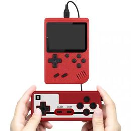 Portable Bulit-400 In 1 Game Consoles Twee spelers handheld retro 8 bit dubbele spelers kleur lcd display tv video gaming console av-kabel inclusief