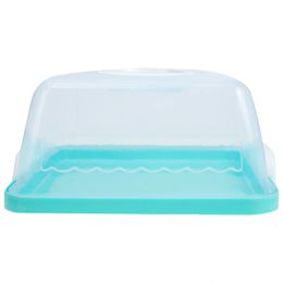 Boîte à gâteau portable rond des contenants d'anniversaire transparents transparents cadeaux en plastique PLATICE VOYAGE 231221
