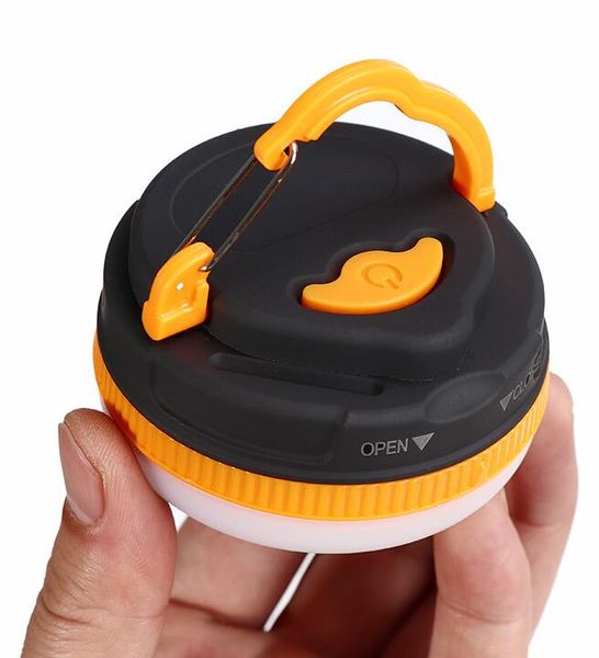 Lanterne de camping portable USB Rechargeable mini lampe à led aimant toit lumière 5LED COB Randonnée torche éclairage 3 modes lampes de poche d'urgence