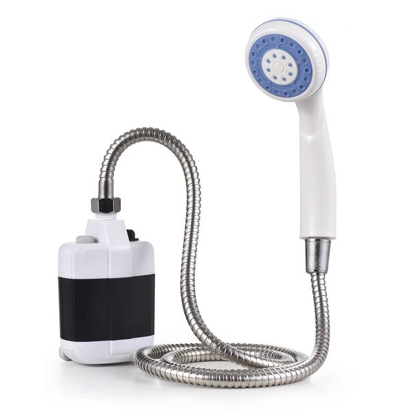 Ducha portátil para acampar, bomba eléctrica recargable por USB para exteriores, para lavado de coches, jardinería, cabezal de ducha para limpieza de mascotas 240220