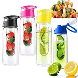 Draagbare Camping Sport Citroen Juice Fruit Infusing Infuser Waterfles 800ml1