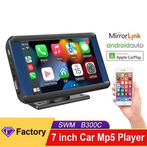 Portable Car MP5 Player Video Wireless Carplay Monitor Android Auto 7 Inch Touch Screen Bluetooth Universal Multimedia Stereo