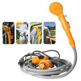 Draagbare Auto Douche Wassen Tool 12V Pompen Water Camping voor Reizen Strand Zwemmen Huisdieren Bad OutdoorIndoor 240112