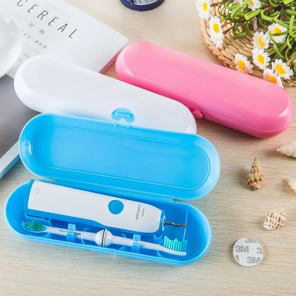 Estuche portátil para cepillo de dientes eléctrico Oral B, mango de almacenamiento, cubierta antipolvo, dos cabezales de cepillo de dientes para pareja, caja de soporte de viaje