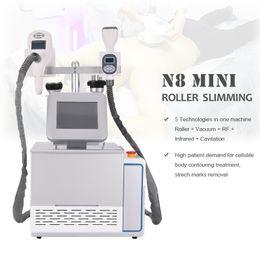 Portable N8 MINI rouleau à vide message minceur machine élimination de la cellulite grosse perte forme machines de beauté cavitation infrarouge RF équipement de beauté