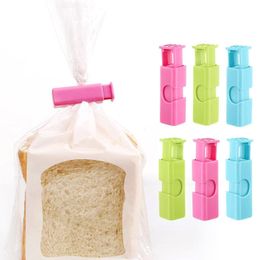 Draagbare chip zak afdichtingsclips Snack Food Bag Spring sealer Fresh-houding klem plastic gereedschap keukenaccessoires Q152