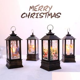 Draagbare Kerst Desktop Decoraties Decoratieve Vlam Led Kerstlamp Scène Layout Decoratie Benodigdheden Groothandel Drop Delivery Dhbjy