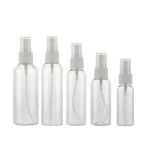 Draagbare Clear Travel Lege Spray Flessen 10ml 20ml 30ml 50ml 60ml 80ml 100ml Plastic PET Cosmetische Parfum Verstuiver Flacon DHL Gratis Shipp Rsmb