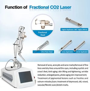 Draagbaar CO2 laserfractioneel systeem Verwijder sproeten huid Draai de vaginale aanscherping littekenverwijdering stretch marks machine