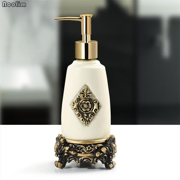 Bouteille de lotion en céramique créative portable glace craquelée porcelaine lavage à la main gel douche bouteille vide el distributeur de savon de salle de bain Y200197g