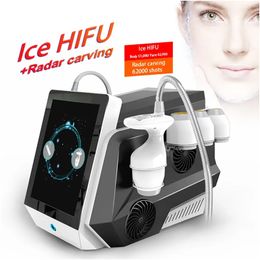 Máquina portátil de adelgazamiento corporal Cryo Cold Hifu Lifting facial Estiramiento de la piel facial Antienvejecimiento Vmax Ice Hifu Removedor de arrugas en venta