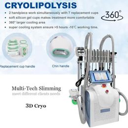 Portable cryo thérapie de graisse corps congélateur cryolipolyse amincissant la machine/criolipolisis 360 graisse machine de congélation
