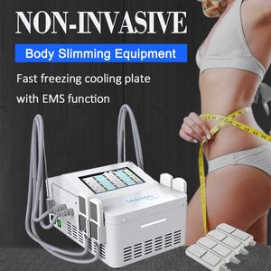 Máquina portátil de crioterapia EMS Estimulación muscular Reductor de doble mentón Criolipólisis Eliminador de grasa Adelgazamiento Refrigeración SPA Equipo de salón