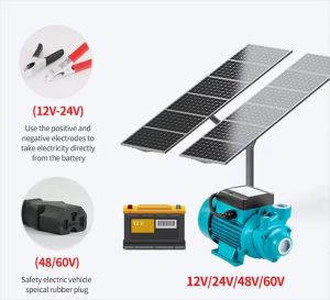 Portable DC Directible Pump Centrifugal Vortex Zelf Priming Pomp 12V/24V/48V High-Lift Solar Battery Powered Water Pump