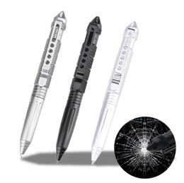 Draagbare Defensie Tactische Pen Pocket Aluminium Anti Skid Militaire Pen Tungsten Staal Hoofd Zelfverdediging Pen Glass Breaker Survival Kit Pennen